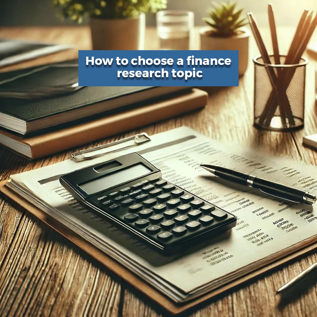 Finance research topic selection methodology